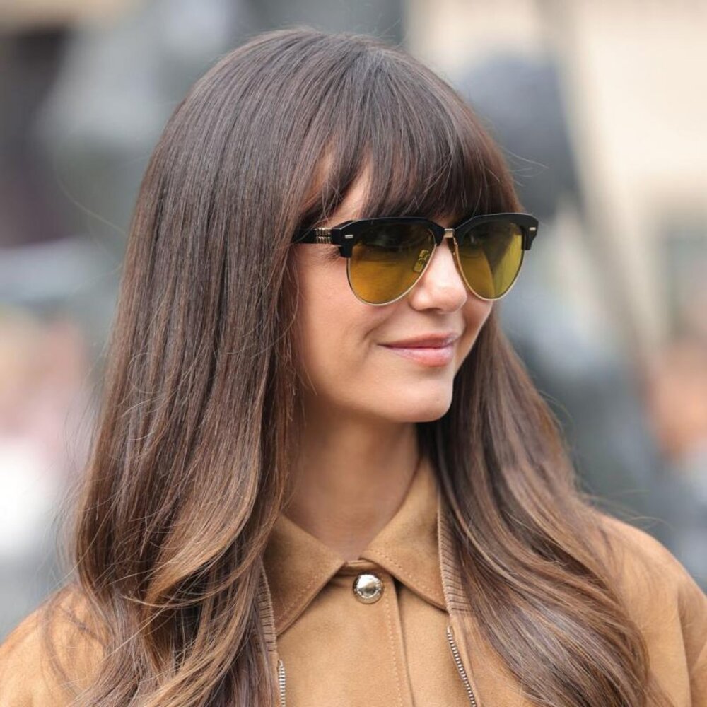 Miu Miu MU09ZS 1AB07O Sunglasses Black Aviator Frame